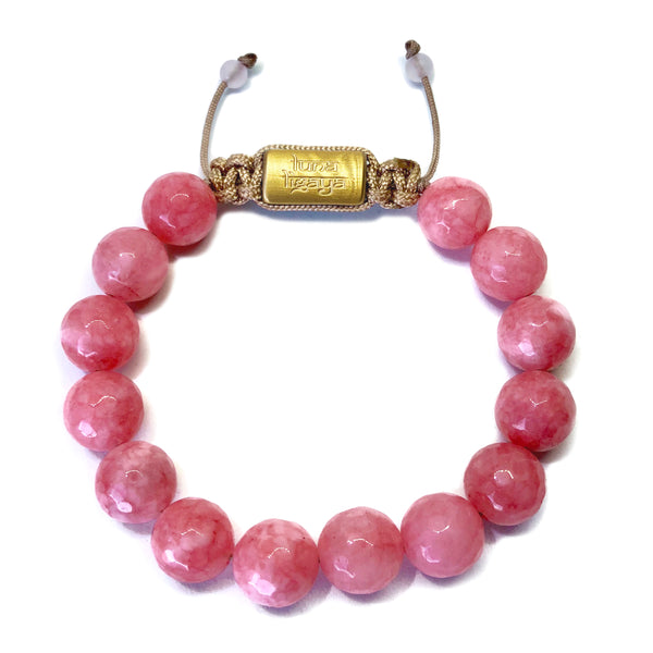 Pink Alabaster Faceted 10 mm