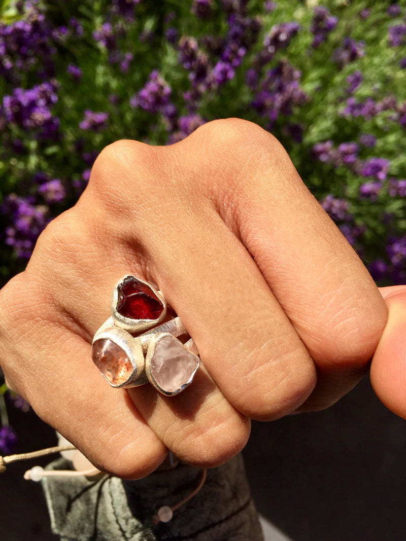 Red Garnet 925 Silver
