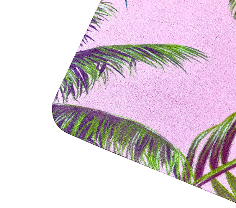 Pink Palm Yoga Mat