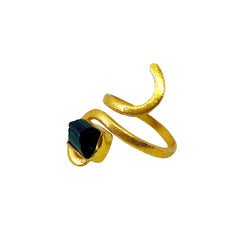 Namaste Black Tourmaline 18K Vermeil